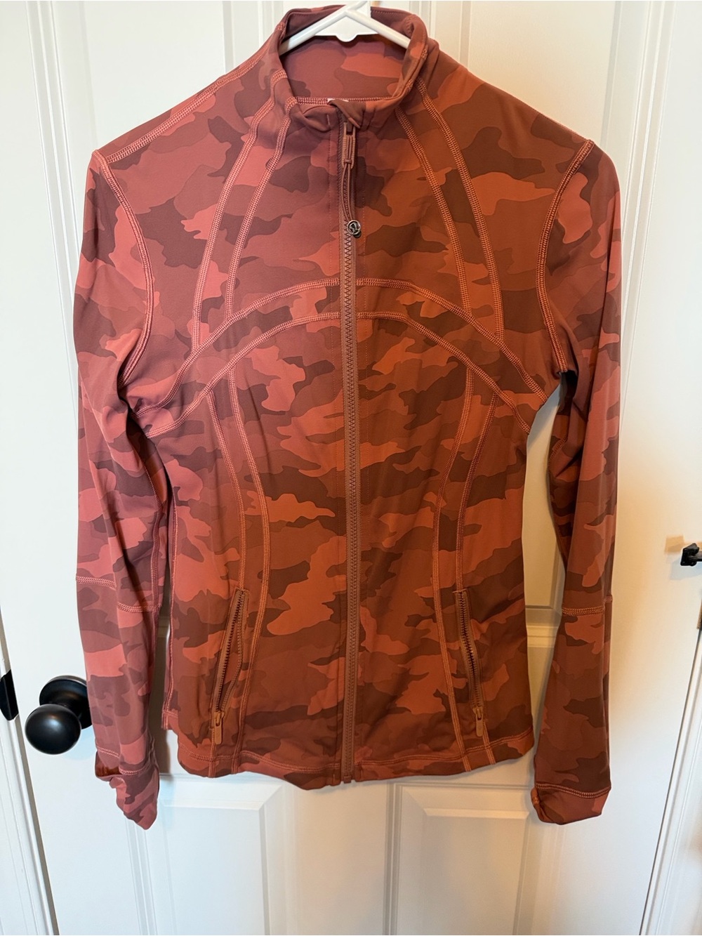lululemon athletica Women's Zip-Up Jacket in Rust Camo